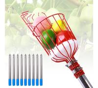 BCJMKDX Raccoglitore di Frutta, Raccoglifrutta in Acciaio Inox con Cuscinetto Protettivo in Schiuma, raccoglifrutta for Avocado, Albicocche, pere, Arance(3.6m)