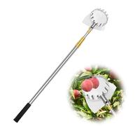 BCJMKDX Raccoglitore di Frutta, Raccoglitore di fichi con Borsa in Tessuto, Cesto for la Raccolta di Frutta for pere, Limoni, Arance, Albicocche, Lime, Acciaio Inossidabile(2.5m)