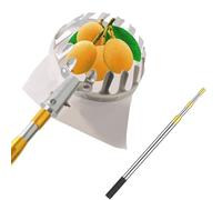 BCJMKDX Raccoglitore di Frutta, Raccoglitore di pere con Sacco in Tessuto, Asta raccoglifrutta in Acciaio Inox, raccoglifrutta Estensibile, raccoglifrutta for Albicocche e pere(2.5m)