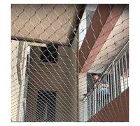 BCJMKDX Rete metallica, rete di sicurezza per ringhiere, 8 cm/1,5 mm, per piante da giardino, campo da calcio (0,8 x 3 m)