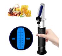 BCJMKDX Rifrattometro per Pietre preziose Rifrattometro for Zucchero 0-90% Brix Refratometro for Contenuto Alimentare Succo di Frutta Liquidi Strumento misurazione ATC