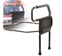 BCJMKDX Sponde per letti, Sponda di supporto for letto con maniglia di supporto for l'altezza con tasca portaoggetti, facile da usare for salire o scendere dal letto in modo semplice e sicuro.