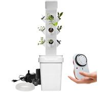 BCJMKDX Torre idroponica, Sistema di Coltivazione idroponica 24 baccelli Torre Verticale Kit germinazione for fioriera Smart Garden aeroponica(12hole)