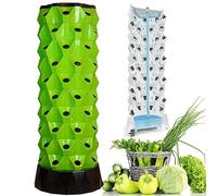 BCJMKDX Torre idroponica, Sistema di Coltivazione idroponica, Set Torri Senza Suolo, Sistema Verticale for Giardino Interno(Green,6floors)
