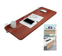 BCJMKDX vassoi per Tastiera. Supporto for Tastiera Pieghevole a 90° in Legno, con Staffa a K, Supporto ergonomico for Braccio da Tavolo e Gomito for Ufficio(Teak,65x25cm(26x10Inch))