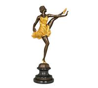 BCLYERBJ Scultura Apprezzamento delle statue Sculture fatte a mano Balletto Danza Rame Bronzo Arte Vintage Decorazione