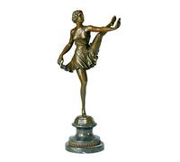 BCLYERBJ Scultura Busto di testa di s fatto a mano, decorazione artistica vintage in rame e bronzo for balletto