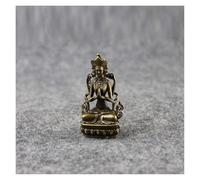 BCLYERBJ Scultura Busto fatto a mano in rame, statua di Buddha thailandese in miniatura, statuette decorative