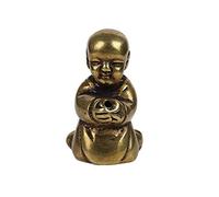 BCLYERBJ Scultura Decorazione del personaggio Decorazione in rame Il piccolo monaco Piccolo turibolo Buddha