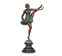 BCLYERBJ Scultura Decorazione di personaggi, statua, apprezzamento, balletto, danza, rame, bronzo, arte vintage