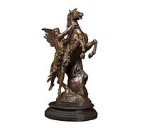 BCLYERBJ Scultura Grande statuetta in bronzo antico in rame raffigurante il mito greco