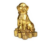 BCLYERBJ Scultura Ornamenti in ottone for cani mascotte, decorazioni for studio Feng Shui, statuette in rame