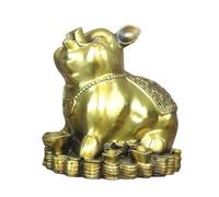 BCLYERBJ Scultura Ornamenti in ottone, ornamenti animali, sculture Feng Shui, mensola da studio, statua in rame