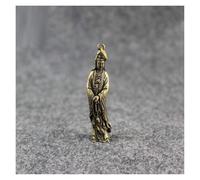 BCLYERBJ Scultura Portachiavi decorativo con statuetta portafortuna in rame raffigurante un busto di Buddha