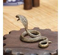 BCLYERBJ Scultura Sculture di teste, statue di serpenti in bronzo, miniature di animali in rame, ornamenti in ottone, artigianato