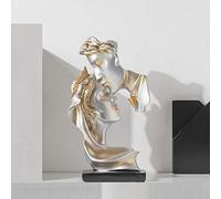BCLYERBJ Scultura Sculture Testa Scultura Scultura Dono d'amore Decorazione Accessori Statue for la decorazione Resina Regali di nozze Decorazione