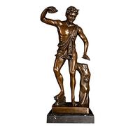 BCLYERBJ Scultura Statua decorativa di un personaggio, murale in bronzo, statua di un dio del mito greco, statuetta in rame