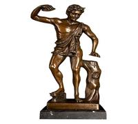 BCLYERBJ Scultura Statua decorativa di un personaggio, murale in bronzo, statua di un dio del mito greco, statuetta in rame
