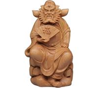 BCLYERBJ Scultura Statua del Buddha Decorazione Regalo Figura in legno di Zhong Kui Decorazione for la casa Stile cinese Arti Taoismo
