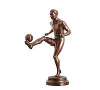 BCLYERBJ Scultura Statua di un giocatore di football in rame fatta a mano, mobiletto porta TV for soggiorno e studio