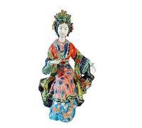 BCLYERBJ Scultura Statua femminile in ceramica cinese da parete, scultura artistica, angeli, porcellana, decorazione, artigianato