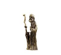 BCLYERBJ Scultura Statua in rame puro Bodhidharma Patriarca Piccolo Buddha in rame massiccio in bronzo finemente intagliato