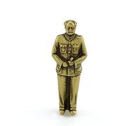 BCLYERBJ Scultura Statua in rame puro massiccio Statua di Mao Zedong Mini ornamento Statua pendente