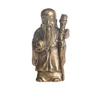 BCLYERBJ Scultura Statua murale cinese in bronzo Taoismo Longevità Dio Decorazioni for ufficio Artigianato