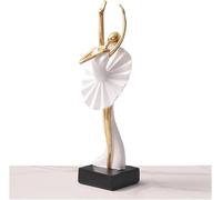 BCLYERBJ Scultura Statua Ornamento Ballerina Figurina Arte(Ballet Stand B Style Gold)