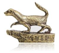 BCLYERBJ Scultura Statua Retro Vecchio Artigianato Decorazione Rame Puro Ornamenti di Tasso del Miele Rame Intaglio Ottone