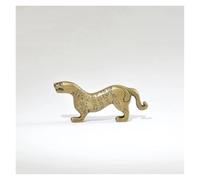 BCLYERBJ Scultura Testa di tigre cinese in rame, simbolo del potere, statua, ornamento da tavolo, decorazioni in ottone, statuette di animali