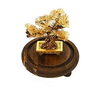 BCLYERBJ Scultura Wall Feng Shui Decor Lucky Wealth Ornament 24K Gold Foil Pine Tree Gold Crafts Gifts
