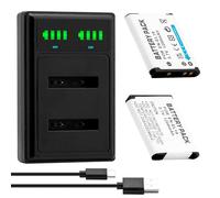 BCMCZCDC 2 batterie per fotocamera EN-EL19 EN EL19 da 3,7 V 1200 mAh + caricatore USB LCD per Nikon Coolpix S2600 S2700 S3100 S3500 S4100 S4150 S4400 S5200 S6400 S6900