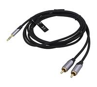 BCNBK Cavo Jack 35mm 3pin Connettore RCA x2 8m Nero PVC VENTION