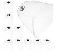 BCOATH 10 Pezzi Cloche Dome Protezione Piante Trasparente con Ventilazione per Controllo umidità e Massima Luce Copertura Giardino Resistente in Plastica per Coltivazione e Crescita