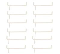 BCOATH 100 Pezzi Ganci per Pannello Forato Portautensili in Abs Beige | Cantina e Rimessa, Capacità Elevata, Kit, Design per Organizzare Utensili