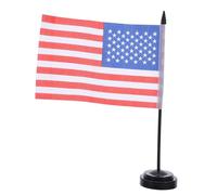 BCOATH 10sets Base Portabandiera per Bandiere da Tavolo Americane Supporto Stabile per Bandiera da Scrivania Usa Decorazione da Ufficio per Sala Riunioni e Casa Piccola Asta