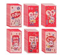 BCOATH 12 Buste Rosse Cinesi Capodanno Lunare 2026 Anno del Cavallo Buste Tradizionali per Soldi in Carta Spessa Tasca Hong Bao per Festa Stagionale Matrimonio e Celebrazioni