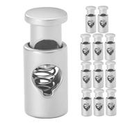 BCOATH 12 Clip Antiscivolo per Spiedini da Barbecue Fibbia in Metallo Anello di Apertura Fisso per Carne Pesce Verdure Facile Trasporto per Grigliate Outdoor