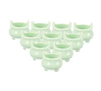 BCOATH 12 Pezzi Di Giocattoli Per Caldaie Da Strega Eccentrici Hey Witch Pot Per Stufa Primo Piccolo Calderone Da Strega Spaventoso Kit Delle Bambole Spettrale Piccola Mini