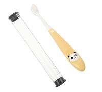 BCOATH 1pezzi Spazzolino Manuale Per Ragazzo Ragazza Forma Di Cartone Manico Antiscivolo e Setole Morbide Per Sviluppare Abitudini Orali Sane Ai Anni Panda