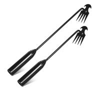 BCOATH 2 Pezzi Attrezzi Diserbanti Manuali in Acciaio al Carbonio Sarchiatrice Estirpatore Erbacce per Giardinaggio Rimozione Radici e Erbacce tra Pietre e Crepe Leggeri e Resistenti