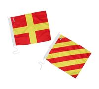 BCOATH 2 Pezzi Di Bandiera Di Segnalazione Per Navi Bandiere Decorative Per Barche Bandiere Con Codice Internazionale