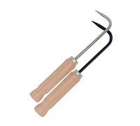 BCOATH 2 Pezzi Estirpatore Erbacce in Acciaio Inossidabile con Manico Leggero e Curvo Strumento Pratico per Rimuovere Radici e Diserbare Cortile e Antiruggine e Facile da Pulire