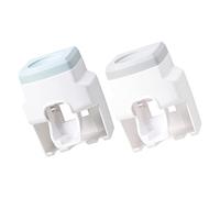 BCOATH 2 Pezzi Porta Dentifricio Spremi Dentifricio Mensola Da Bagno A Parete Cremagliera Da Parete Senza Punch Organizzatore Di Articoli Vari Comodo Porta Dentifricio Portabicchieri A