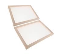 BCOATH 2 Pezzi Rete Essiccatrice per Erbe Aromatiche, Herb Dryer Rack in Legno e Plastico, Beige, Impilabile, con Vassoi in Rete Rimovibili, per Erbe Indoor e Cucina, per Medicine