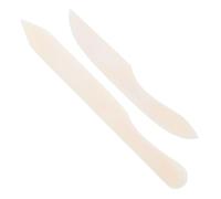 BCOATH 2 Pezzi Strumento di Piegatura in Osso Bovino Bianco per Modellazione di Argilla e Arti della Carta Funzione di Lucidatura Versatile per Hobbisti e Artigiani