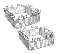 BCOATH 2 Set Di Recinti In Miniatura Per Giardino Mini Recinto Micro Paesaggio Di Recinto Piccolo Accessori Per Micro Paesaggio Per Fienile Blocchi Da