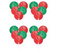 BCOATH 20 Palette per Votazione in Classe Bifacciali 24x15 Cm in Plastica Riutilizzabili Segni Pollice e Giù per Insegnanti e Studenti, Strumenti Portatili per Valutazione