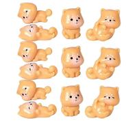 BCOATH 20 Pezzi Statuette Miniatura di Cani Shiba in Resina, Decorazioni per Interni e Cruscotto Auto, Accessori Fai da Te Creativi per Casa delle Bambole e Paesaggi Bonsai